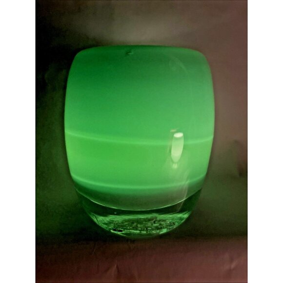 Glass.ful Votive Candle Holder Lime Green Handblown Cased Glass Canadian - Picture 8 of 9